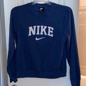 blue nike crewneck